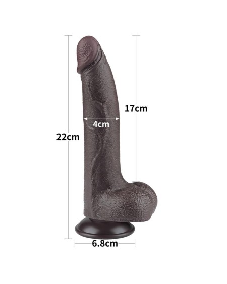 sliding peau dual layer dildo 8.5