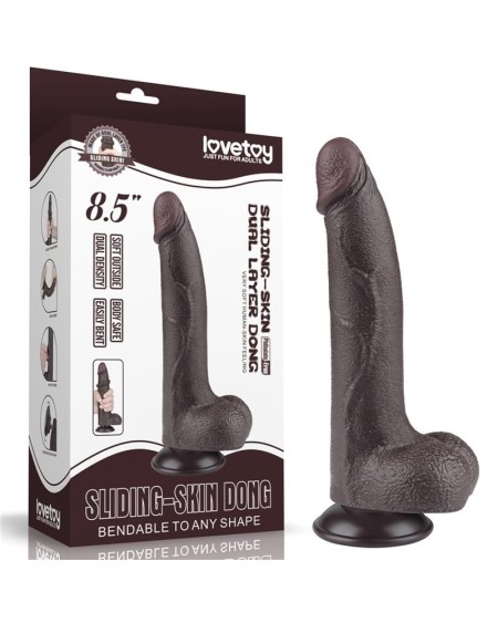 sliding peau dual layer dildo 8.5