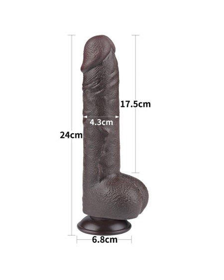sliding peau dual layer dildo 9.5