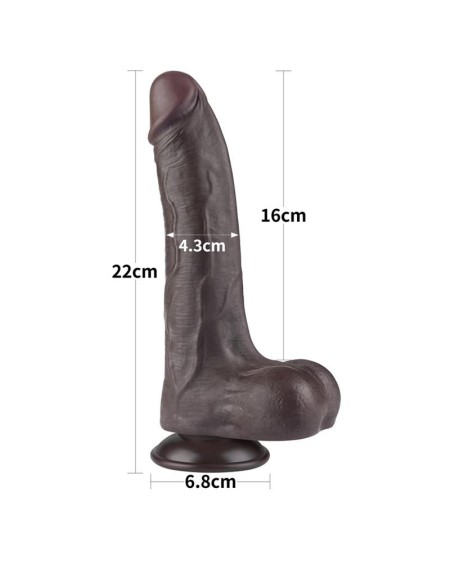 sliding peau dual layer dildo 8.5