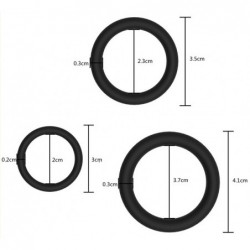 Lot de 3 Cockrings fins...