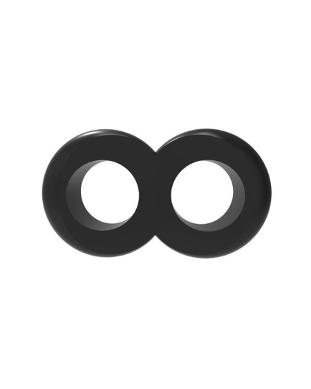 duo cock 8 ball ring-black