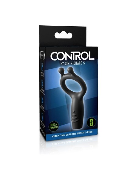 vibrant ring silicone rechargable control vibrant super c-ring