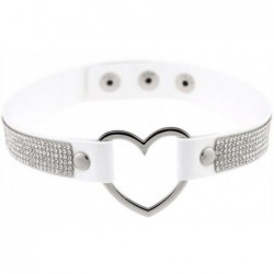 Ras de cou Heart Strass Blanc