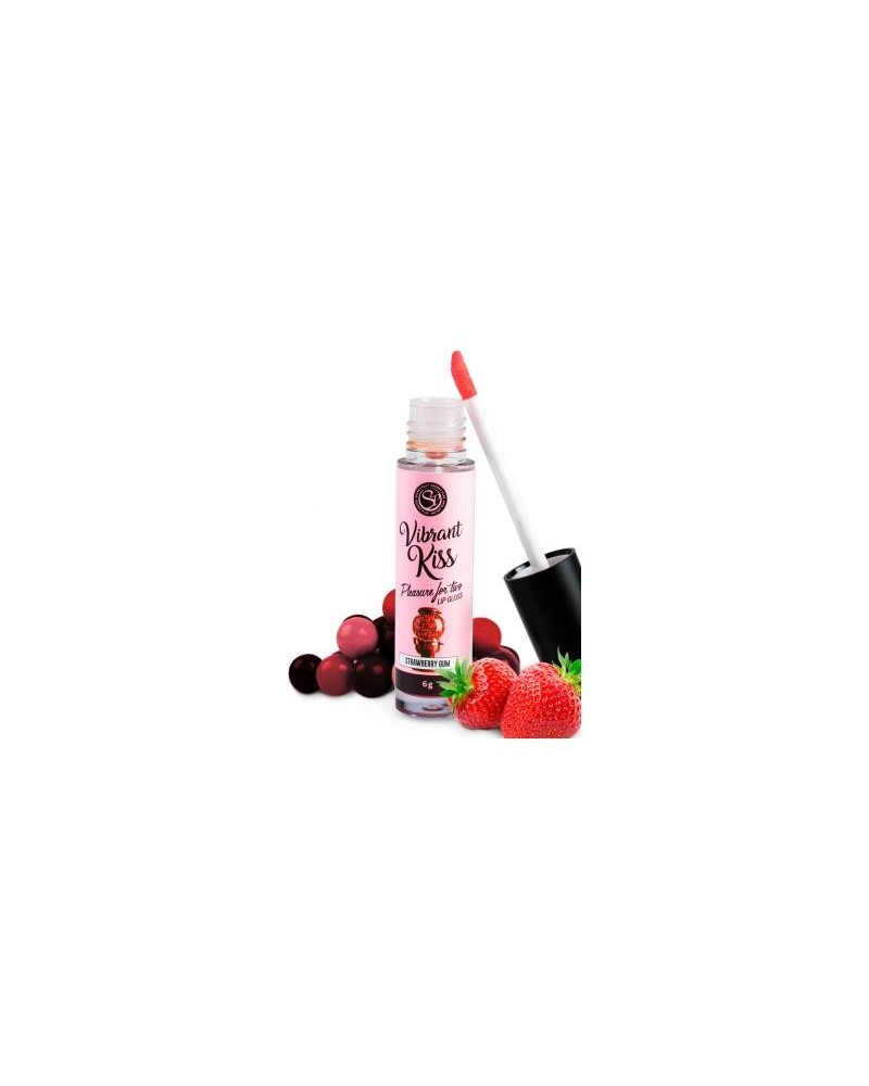 lip gloss vibrant kiss flavor strawberry gum