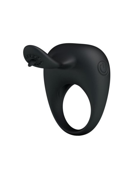 pretty love anillo vibrador tonguo negro
