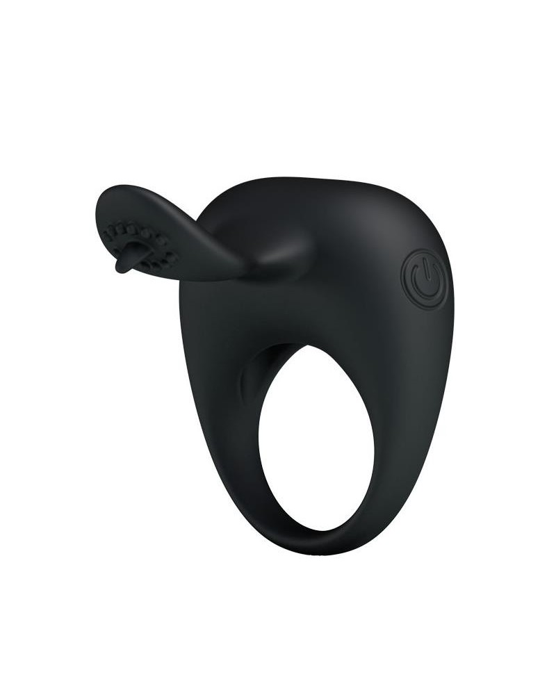 pretty love anillo vibrador tonguo negro
