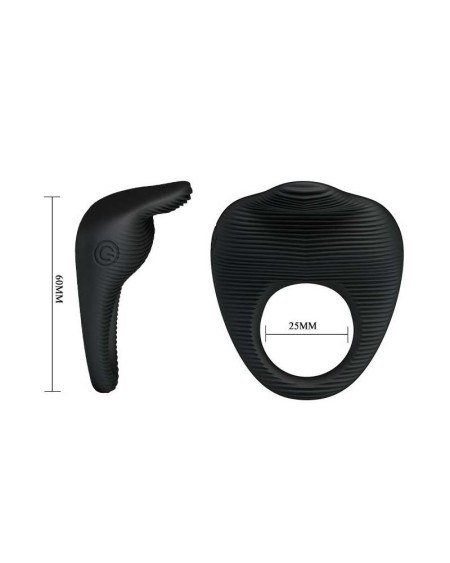 vibrant cock ring thimble noir