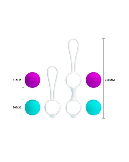 kegel balls orgasmic balls rose and blue