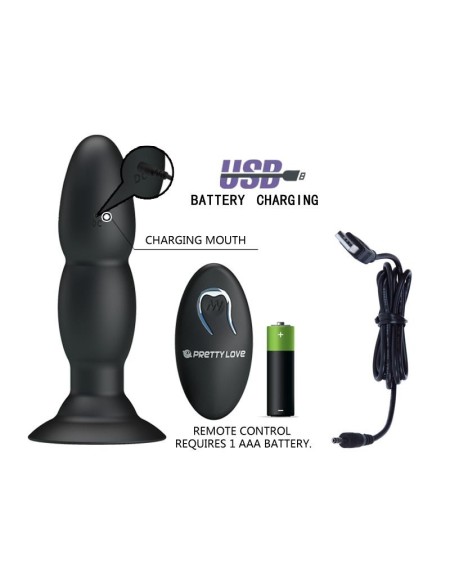 anal plug 4 vibration and rotation