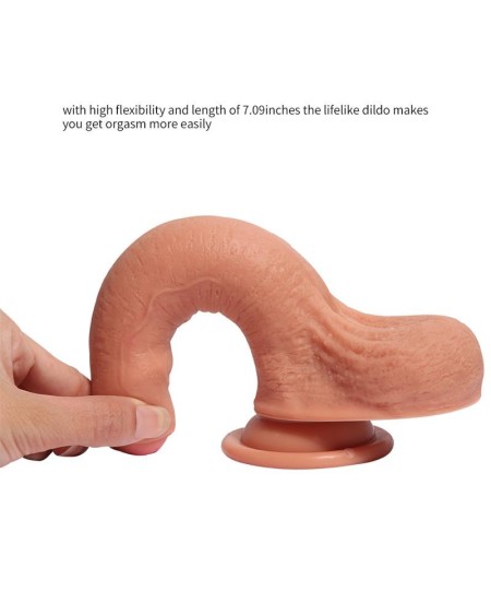 dual layer silicone dildo azazel 18 cm