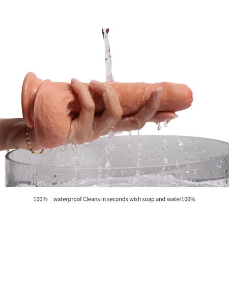 dual layer silicone dildo azazel 18 cm