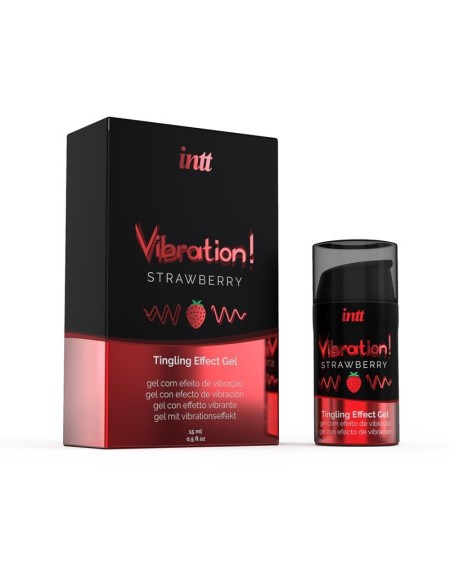liquid vibrator warm effect aroma strawberry 15 ml