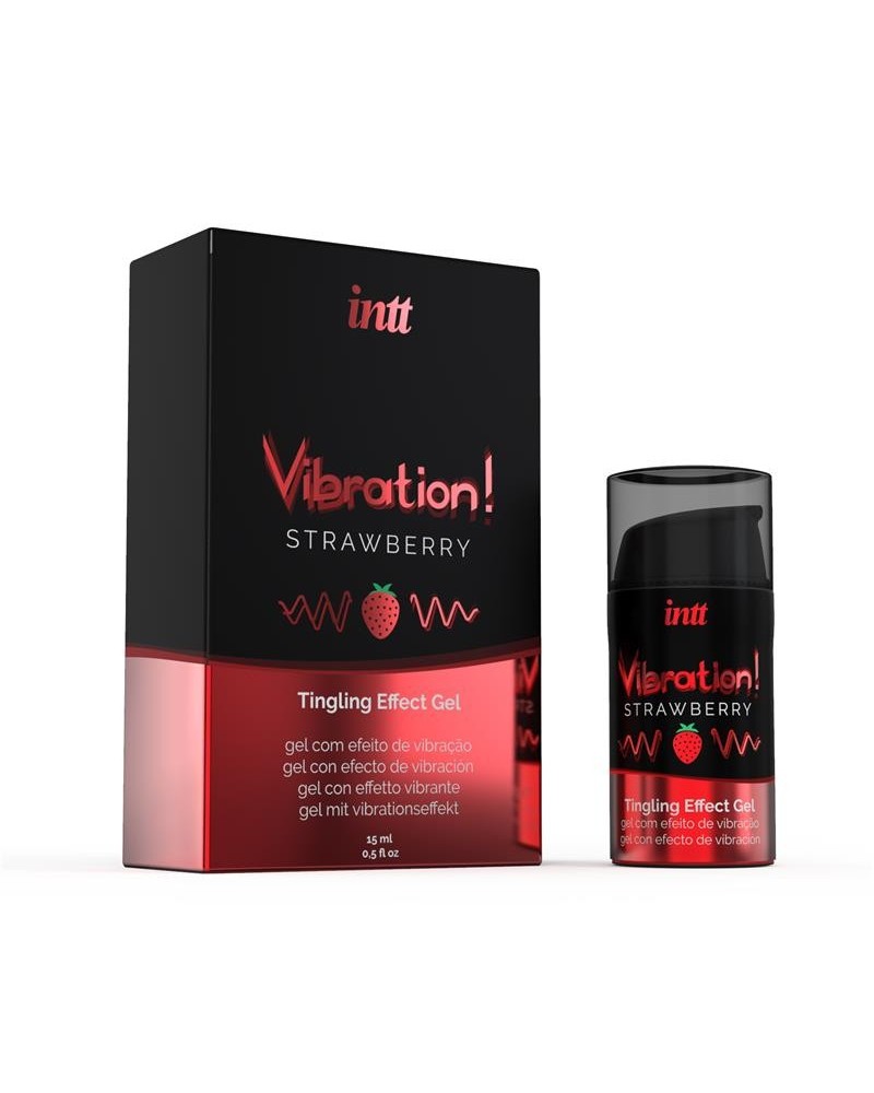 liquid vibrator warm effect aroma strawberry 15 ml