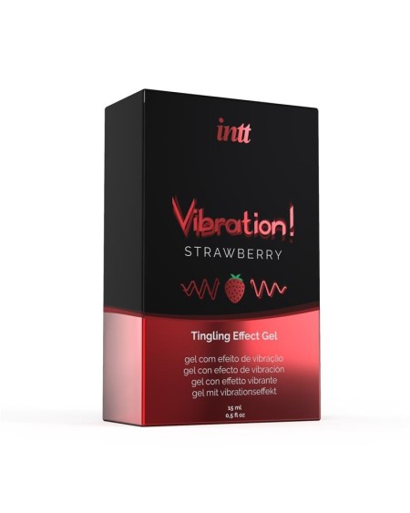liquid vibrator warm effect aroma strawberry 15 ml
