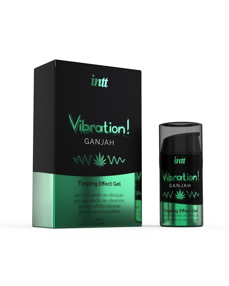 ganjah exciting and vibration gel warm effect 15 ml
