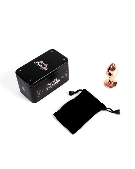 rose gold metal butt plug size s