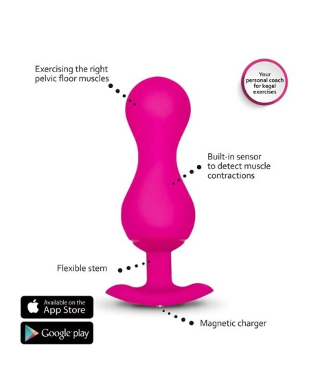 gballs 3 kegel balls with app petal rose