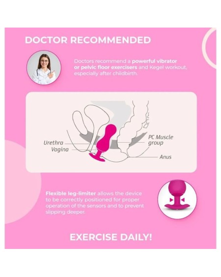 gballs 3 kegel balls with app petal rose