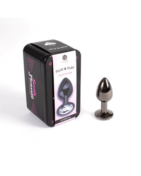 butt plug gunmetal size s