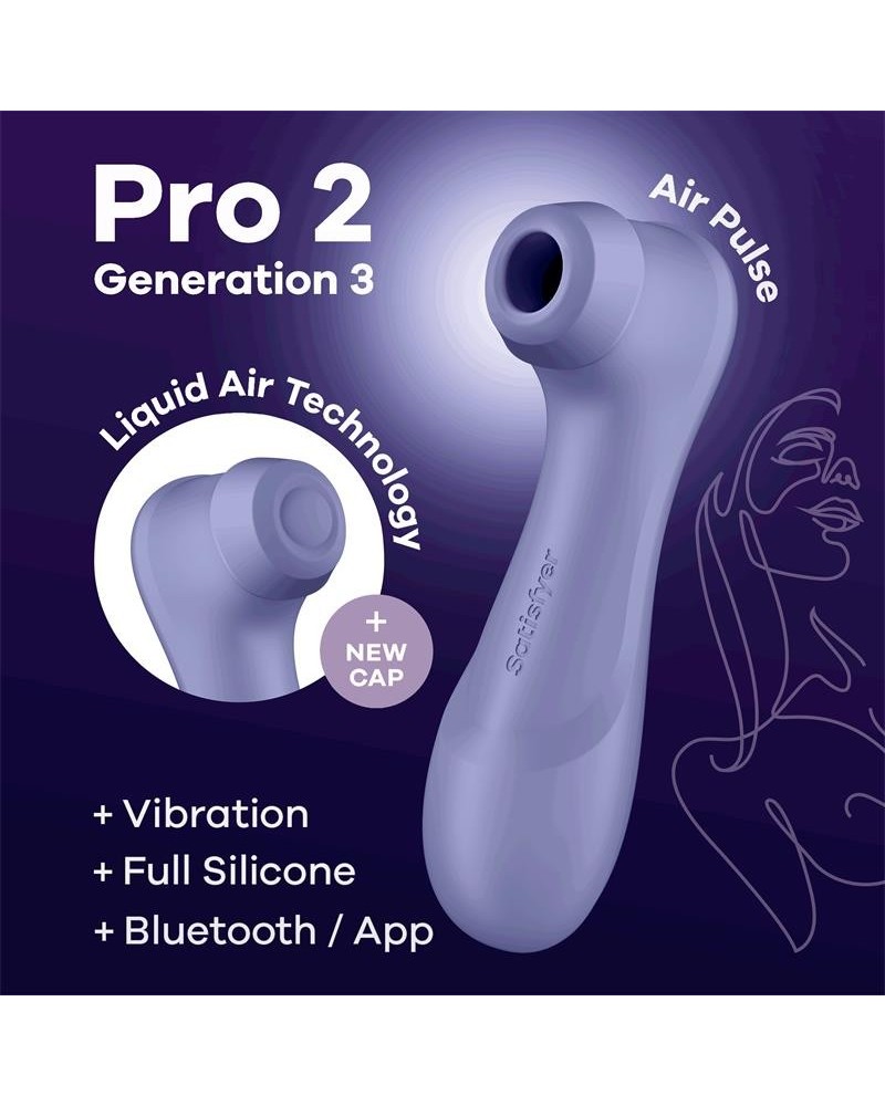 pro 2 genera 3 liquid air technology ventouse and vibration app con...