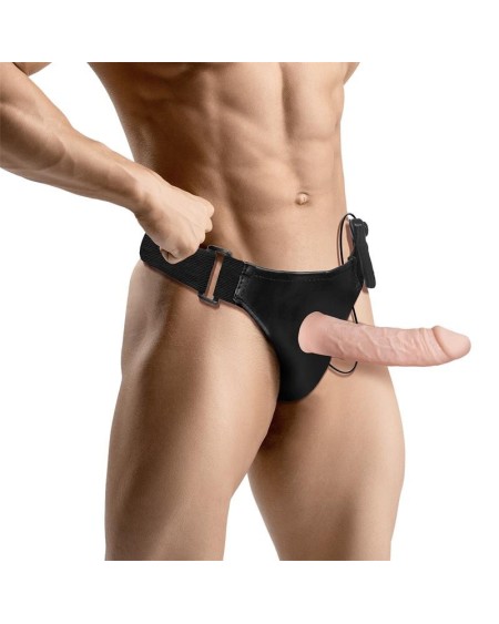 bemax detachable strap-on with hollow dildo, vibration and remote c...