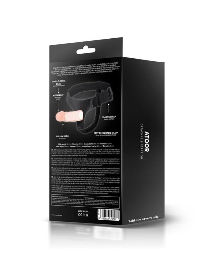 atoor detachable strap-on with hollow dildo