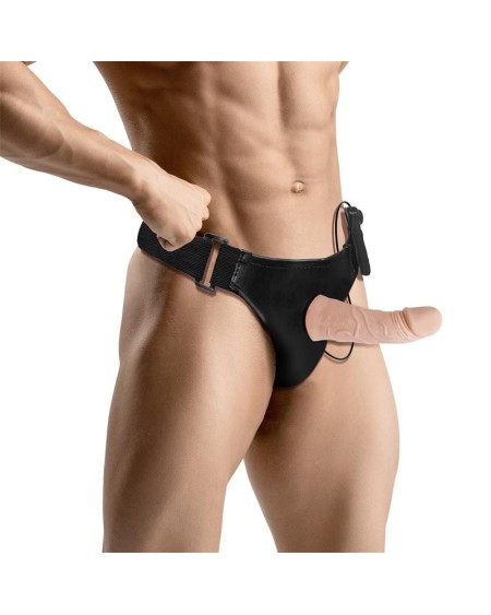 eleto detachable strap-on with hollow dildo, vibration and remote c...