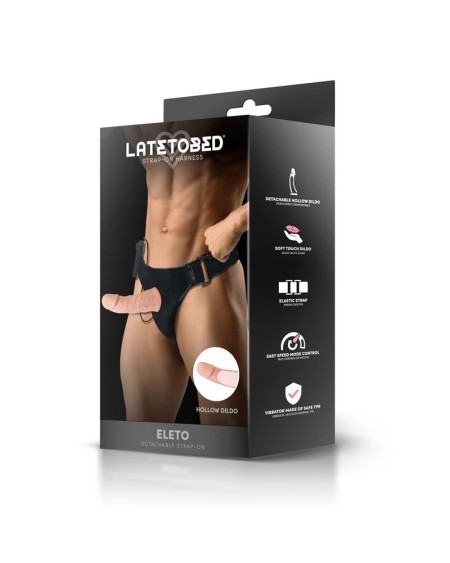 eleto detachable strap-on with hollow dildo, vibration and remote c...