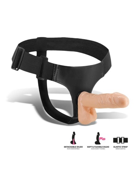 flaxy strap-on harness with detachable and flexible dildo