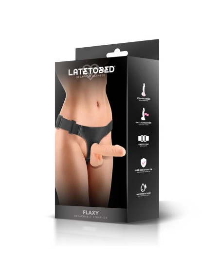 flaxy strap-on harness with detachable and flexible dildo