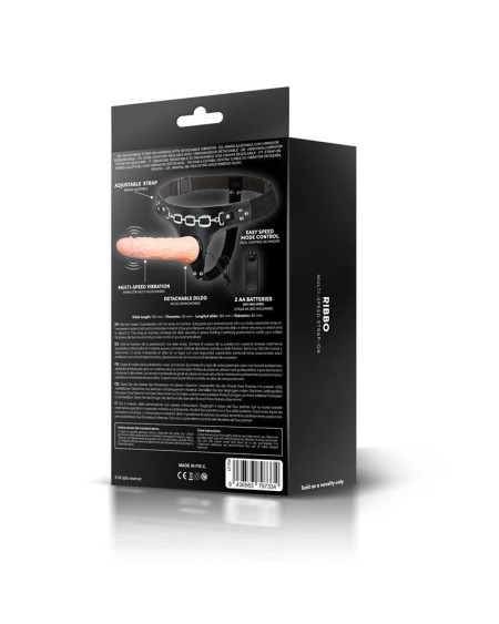 ribbo multi-speed strap-on harness with remote control