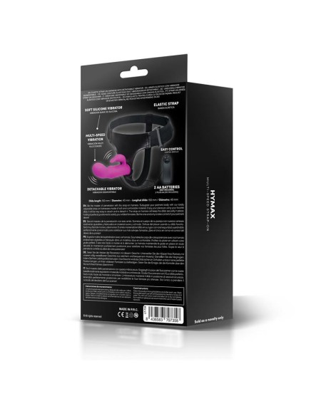hymax strap-on harness multi-speed vibe with rabbit and remote control