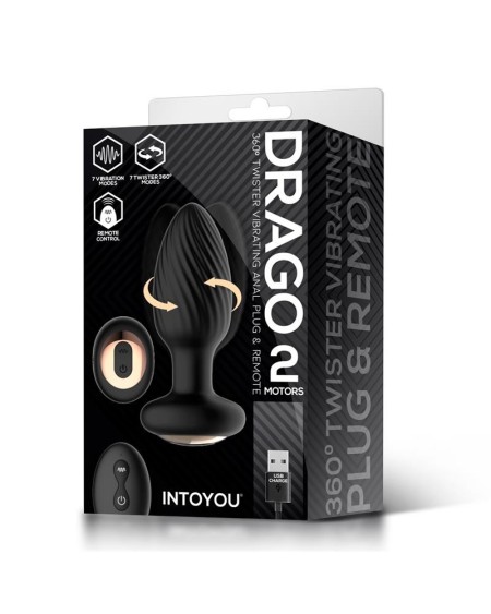 drago butt plug vibration, 360o twister movement and remote control