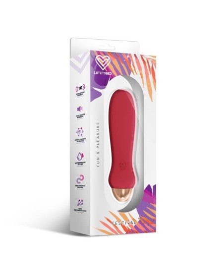 luxo stimulator 10 speeds rust red