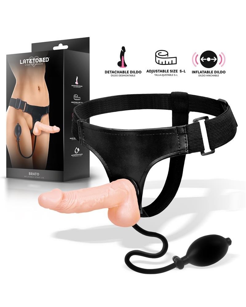brato inflatable strap-on harness