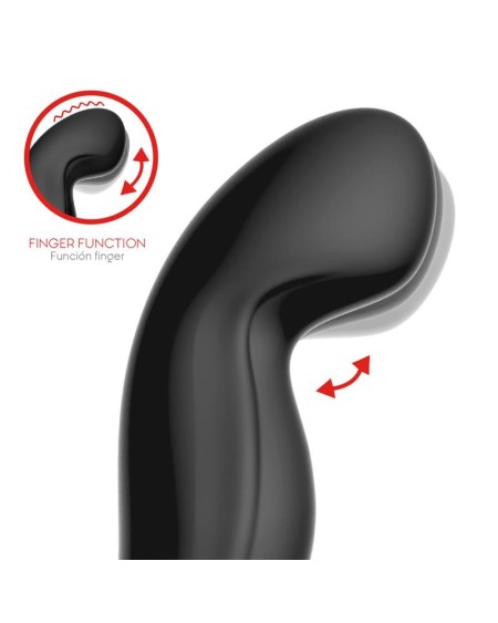 convo prostate massager with tapping and finger wiggle function