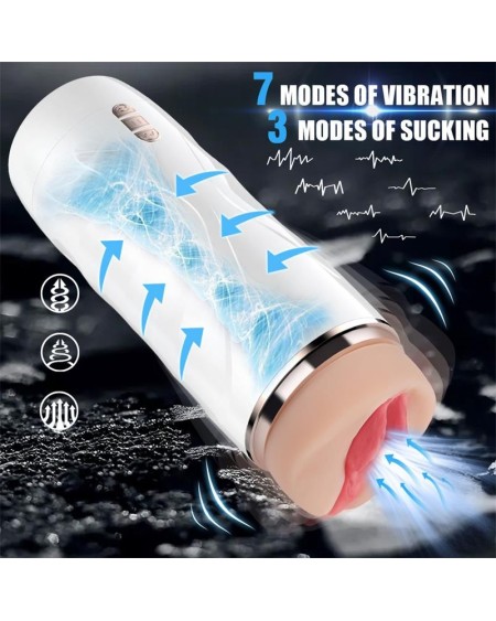 riley automatic male masturbator vibration and ventouse