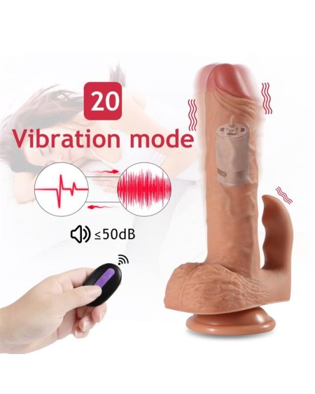 austin dildo with 10 modes of vibration and clitoris stimulator