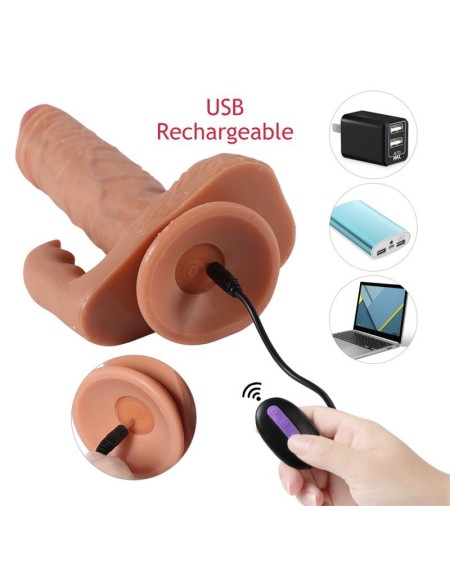 austin dildo with 10 modes of vibration and clitoris stimulator
