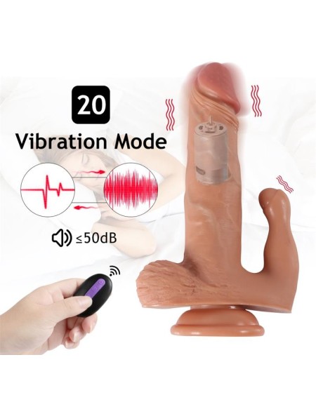 brody dildo with 20 modes of vibration and clitoris stimulator