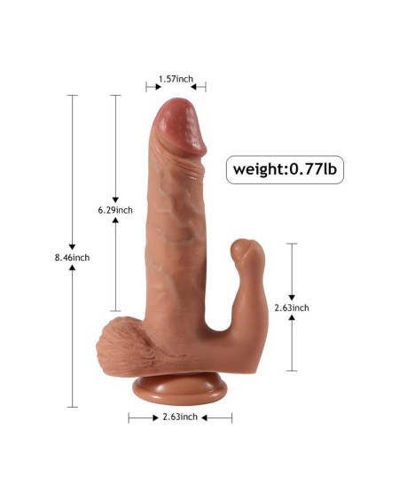brody dildo with 20 modes of vibration and clitoris stimulator