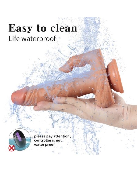 julian dildo with 20 modes of vibration and clitoris stimulator