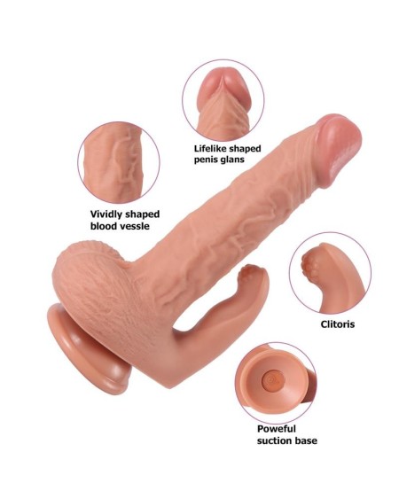 haydon dildo with 20 modes of vibration and clitoris stimulator