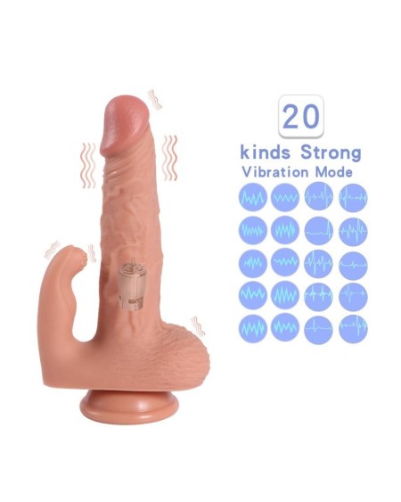 haydon dildo with 20 modes of vibration and clitoris stimulator