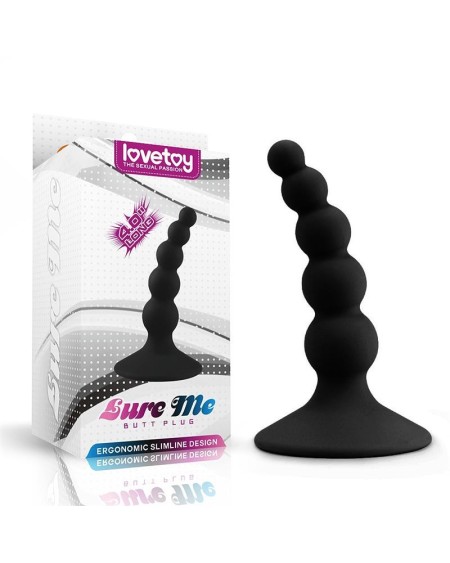 butt plug lure me silicone noir