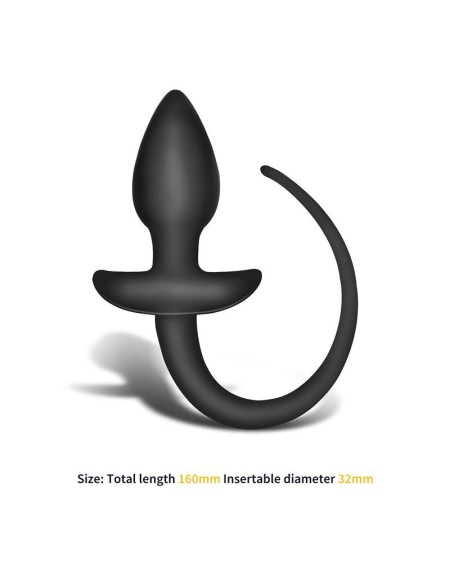 harthley butt plug with tail 16 cm x 3.2 cm