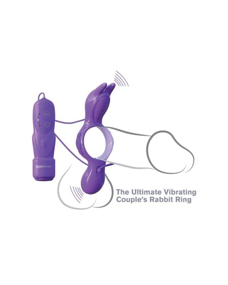 fantasy c-ringz his and hers ultimate rabbit violet