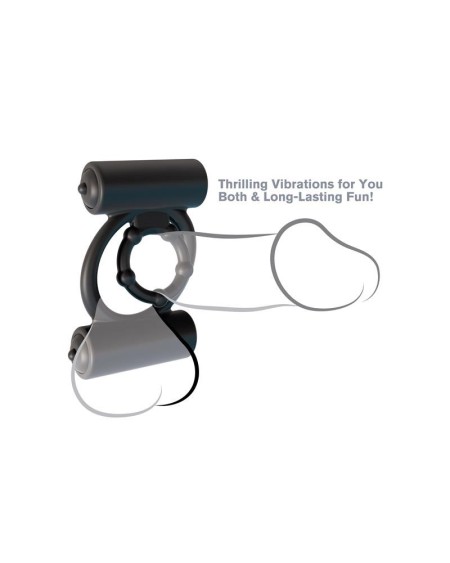 fantasy c-ringz extreme double trouble noir