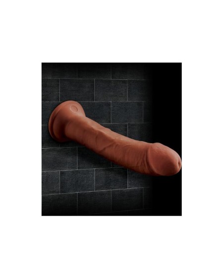 dildo triple density 8 brown